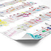 シーカラフルト音楽ノート フォトプリント            (角)