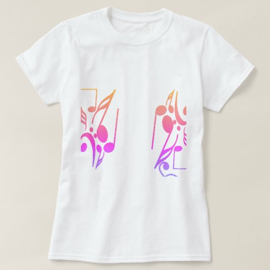 シーカラフルト音楽Tシャツ Tシャツ (デザイン正面)