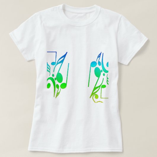 シーカラフルト音楽Tシャツ Tシャツ (デザイン正面)
