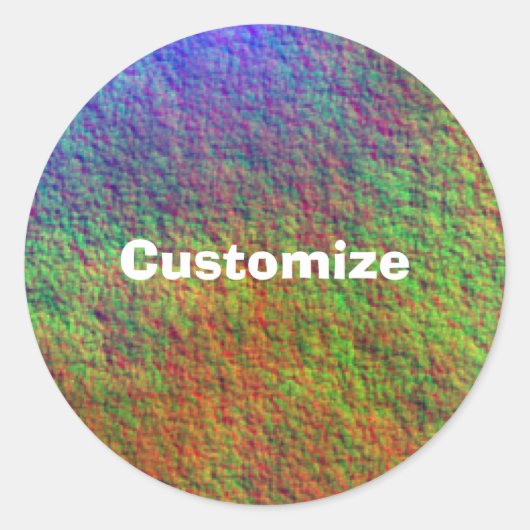 シーカラフルベッドII -テンプレート ラウンドシール (正面)