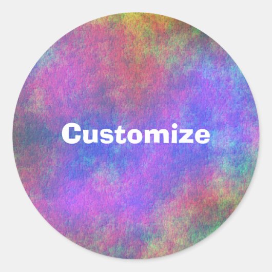 シーカラフルベッドIV -テンプレート ラウンドシール (正面)