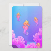 シーカラフルホースパーティの招待状 招待状 (裏面)