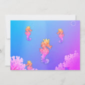 シーカラフルホースパーティの招待状 招待状 (裏面)