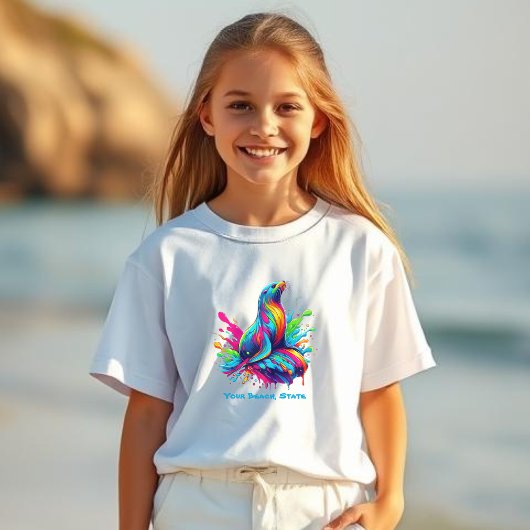 シーカラフルライオンスプラッシュ – Tシャツ