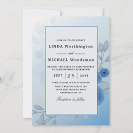 シーカラー結婚式招待状 招待状