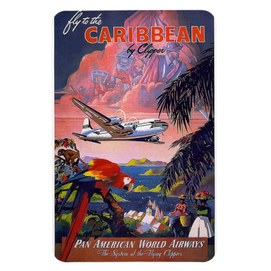 シーカリブのビーチホリデイ マグネット (縦)