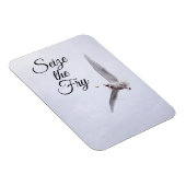 シーガおもしろいルシーバードプンフライフランスのカーペディエム マグネット (右側)