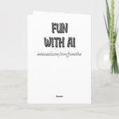 シーガかわいらしラスのハッピーアニバーサリー付き海 カード (裏面)