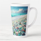 シーガかわいらしラス付き海ビーチ カフェラテマグ (右)