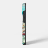 シーガかわいらしラス付き海ビーチ iPhoneケース (左側面)