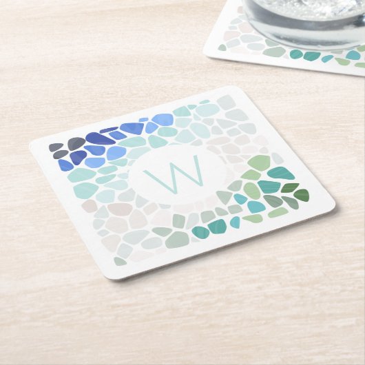 シーガカラフルスコースター スクエアペーパーコースター (アングル)