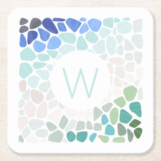 シーガカラフルスコースター スクエアペーパーコースター (正面)