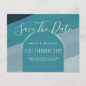 シーガモダンラス海ピーコックブルーティール（緑がかった色）結婚ズ (正面)