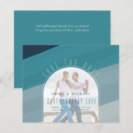 シーガモダンラス海ピーコックブルーティール（緑がかった色）結婚ズ