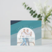 シーガモダンラス海ピーコックブルーティール（緑がかった色）結婚ズ (スタンド正面)