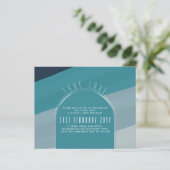 シーガモダンラス海ピーコックブルーティール（緑がかった色）結婚ズ (スタンド正面)