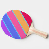 シーガラはっきりしたスストライプの 卓球ラケット (横)