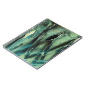 シーガラスグリーンからブラック ノートブック (左側)