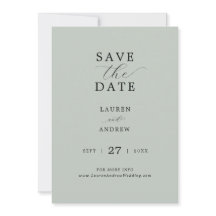 シーガラスグリーンエレガントスモダン結婚スクリプト