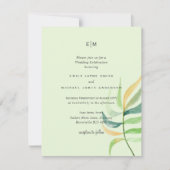 シーガラスグリーンブルー熱帯結婚葉 (正面)