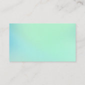 シーガラスグリーン標準シンプル名刺 名刺 (裏面)