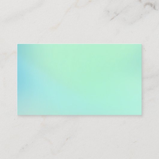 シーガラスグリーン標準シンプル名刺 名刺 (裏面)