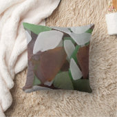 シーガラスコレクションフォトアーストーンビーチ クッション (ブランケット)