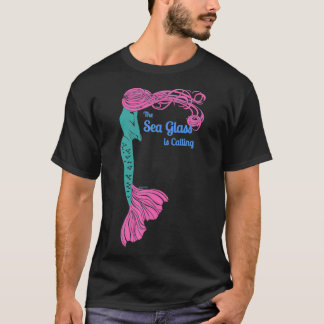 シーガラスコールを呼び出すEthereal人魚シーガラスコール Tシャツ