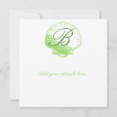 シーガラスシェルビーチ結婚式招待状 招待状 (裏面)