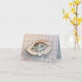 シーガラスシェル カード (黄色い花)