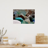 シーガラスシャードプリント ポスター (キッチン)