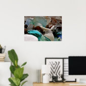 シーガラスシャードプリント ポスター (ホームオフィス)