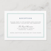 シーガラスタイドウェディングレセプション エンクロージャーカード (正面)