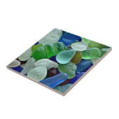 シーガラスタイル – セラミック製のフォトタイルまたは五徳 タイル (側面)