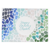 シーガラスハッピーバースデー抱き枕 ラージペーパーバッグ (裏面)