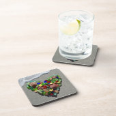 シーガラスハート、ビーチガラス写真コースター コースター (右側)