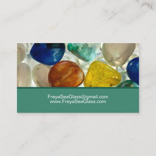 シーガラスビーズジュエリークラフトサプライ 名刺 (裏面)