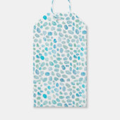 シーガラスビーチパターンギフトラベル ギフトタグ (正面)