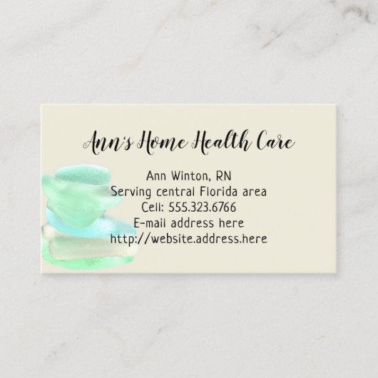 シーガラスホームヘルス気にビジネスカード 名刺 (正面)
