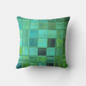 シーガラスモザイクピローホームデコーギフト クッション (裏面)