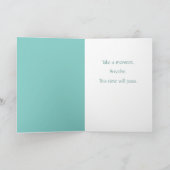 シーガラス勇気付けられるが元気 カード (内部)