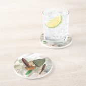 シーガラス又はビーチガラスコースター コースター (側面)