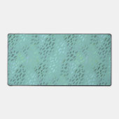 シーガラス夏のビーチブルー&グリーン デスクマット (正面)