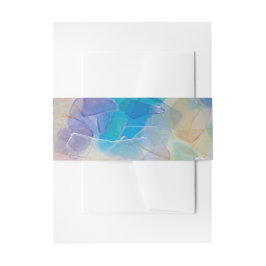 シーガラス海ビーチ結婚式 招待状ベリーバンド