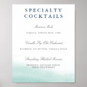 シーガラス結婚・タイドのバー標識 ポスター (正面)