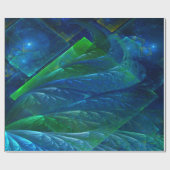 シーガラス3D抽象芸術 ラッピングペーパー (フラット)