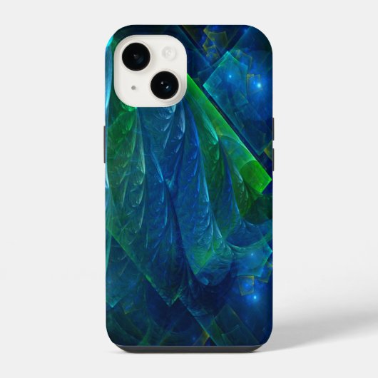 シーガラス3D抽象芸術 iPhoneケース (裏面)