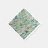 シーガラス、ビーチガラスアートフォトナプキン スタンダードカクテルナプキン (角)