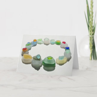 シーガラス、ビーチガラス、レアカラー空白の、 カード