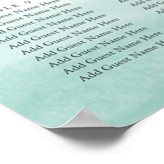 シーガラ結婚スタイドの座席表 ポスター (角)